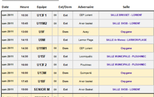 Programme du week-end